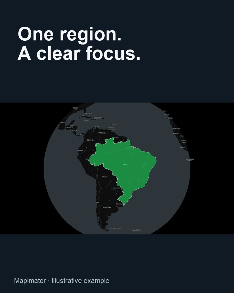 Brazil highlighted as a focused regional example