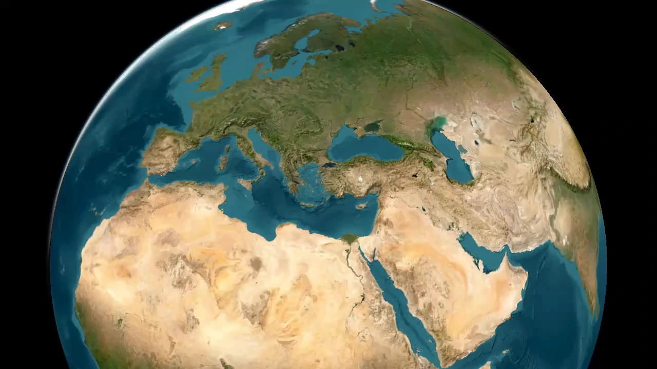 Opening globe view before a flight arc develops