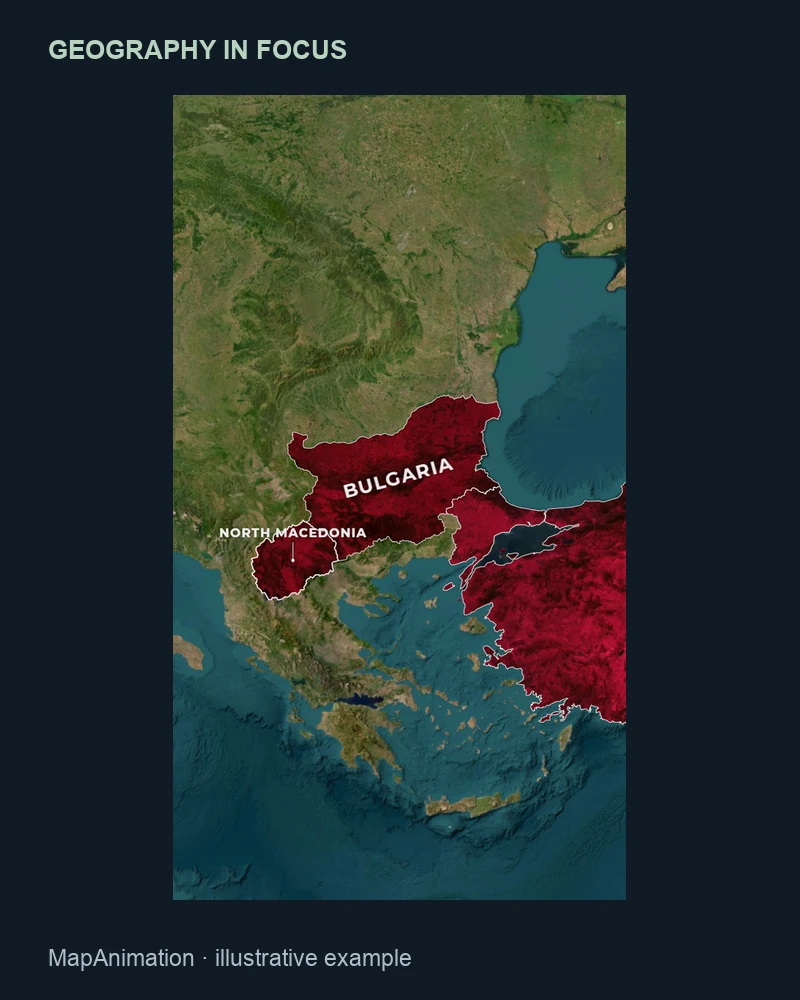 Balkan regions shown in a historical map illustration