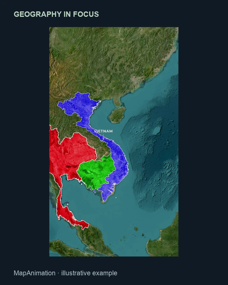 Thailand, Cambodia and Vietnam regional geography