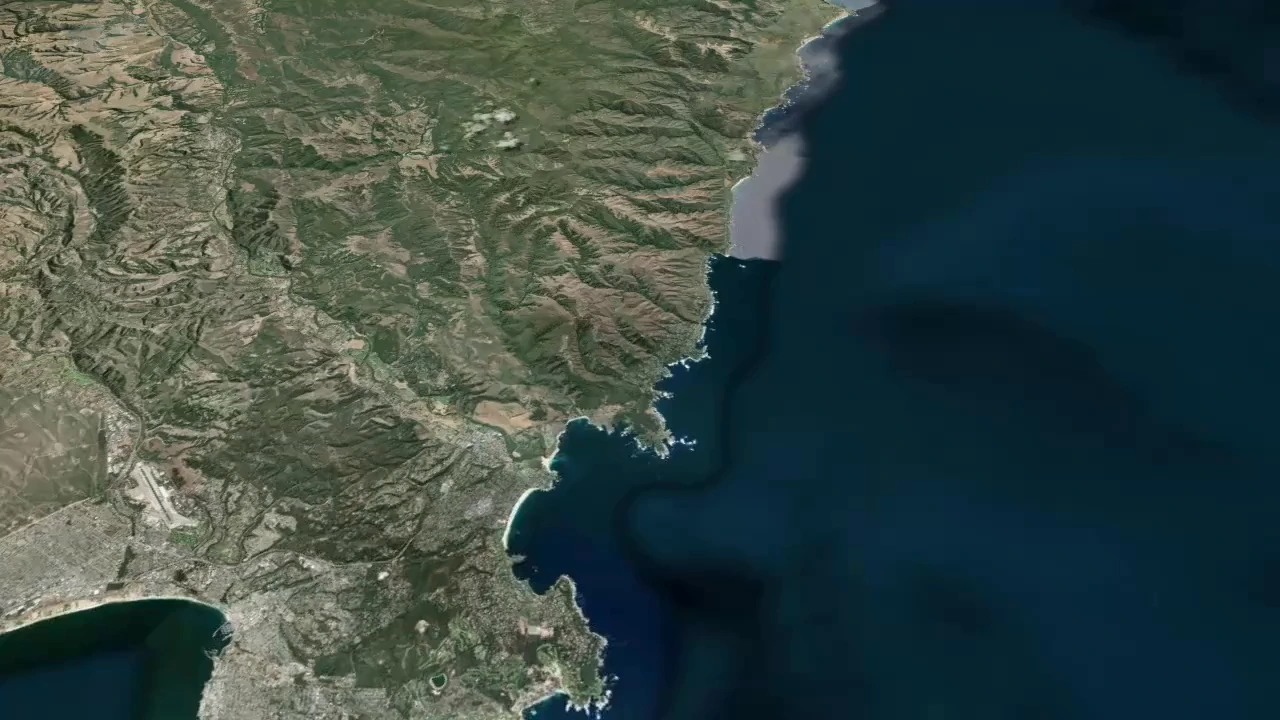 California coastal view before the route advances